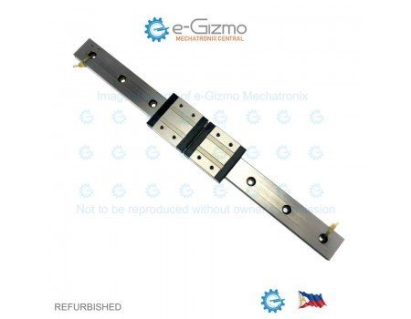 Misumi Linear Motion Guide LM 24x8x309mm + 2x carriage SSEBW-14  [Refurbished]