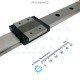 THK Linear Motion Guide LM 24x8.5x318mm with 1x carriage SRS12WM [Refurbished]