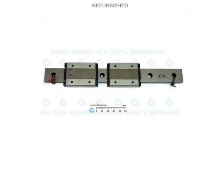 NB Linear Motion Guide LM 24x8x230mm with 2x carriage SEBS12WAY [Refurbished]