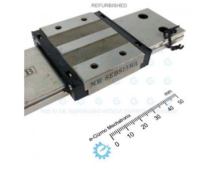 NB Linear Motion Guide LM 42x9.5x150mm with 1x carriage SEBS15WA [Refurbished]
