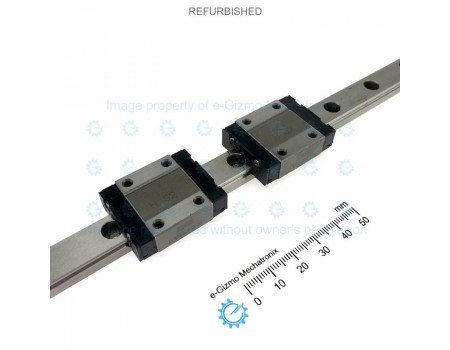 IKO Linear Motion Guide LM 12x8x348mm with 2x carriage LWL12B [Refurbished]