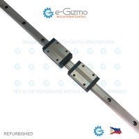 THK Linear Motion Guide LM 15x12.5x579mm with 2x carriage SSR15 [Refurbished]