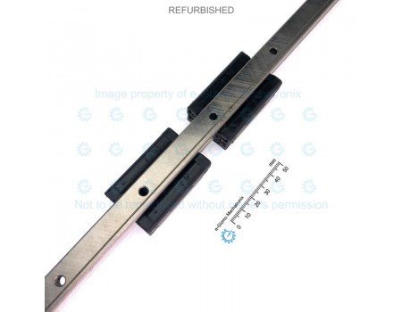 THK Linear Motion Guide LM 15x12.5x579mm with 2x carriage SSR15 [Refurbished]