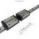 THK Linear Motion Guide LM 15x12.5x579mm with 2x carriage SSR15 [Refurbished]