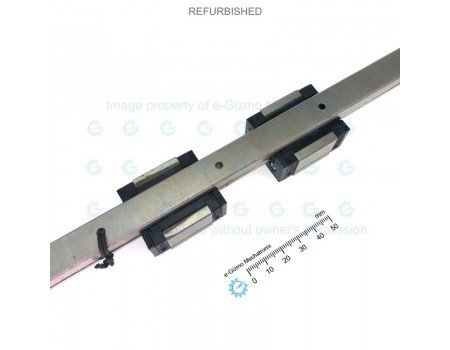 NSK Linear Motion Guide LM 15x12.5x370mm with 2x carriage LS15 [Refurbished]