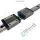 IKO Linear Motion Guide LM 20x11x389mm with 2x carriage LWL20B [Refurbished]