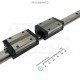 THK Linear Motion Guide LM 15x12.5x398mm with 2x carriage SSR15 [Refurbished]