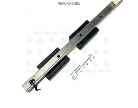 THK Linear Motion Guide LM 15x12.5x398mm with 2x carriage SSR15 [Refurbished]