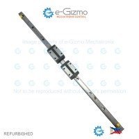 THK Linear Motion Guide LM 15x12.5x518mm with 2x carriage SSR15 [Refurbished]