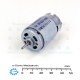 6-16.2VDC 50W 12500rpm High Torque DC Motor HC385XLG Type with Flux Yoke (A)