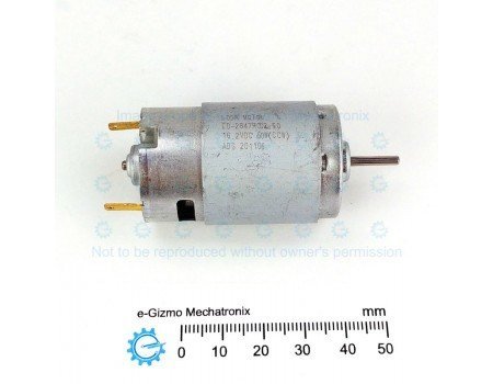 LODA 6-16.2VDC 50W 11600rpm High Torque DC Motor LD-2847RCD2-50 with Pinion Gear