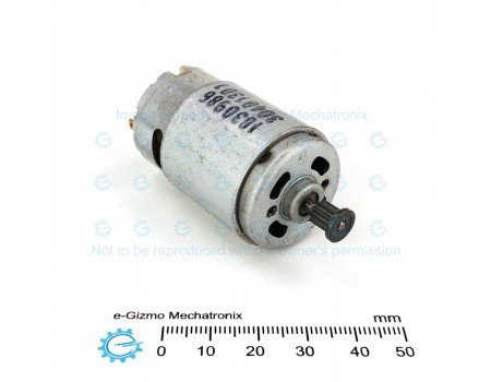 6-16.2VDC 10000rpm High Torque DC Motor 1030986 with Pinion Gear