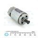 6-16.2VDC 10000rpm High Torque DC Motor 1030986 with Pinion Gear