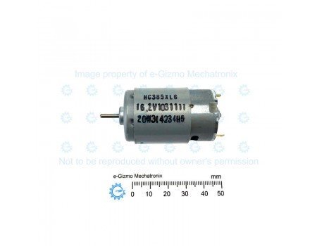 6-16.2VDC 50W 12500rpm High Torque DC Motor HC385XLG Type with Flux Yoke