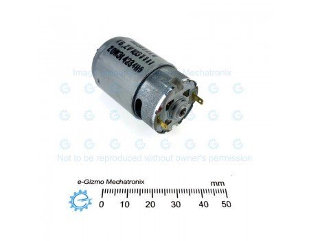 6-16.2VDC 50W 12500rpm High Torque DC Motor HC385XLG Type with Flux Yoke