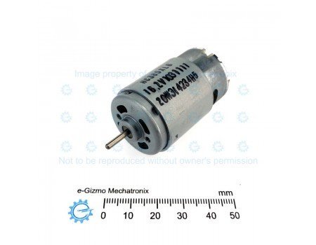 6-16.2VDC 50W 12500rpm High Torque DC Motor HC385XLG Type with Flux Yoke