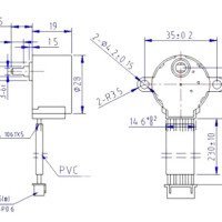5V Unipolar Type Stepper Motor 64 steps per revolution 28BYJ-48