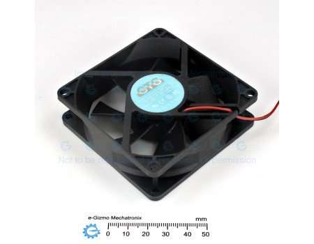 GTG PC Fan 12V 0.19A 80x80mm UL/CSA/FCC