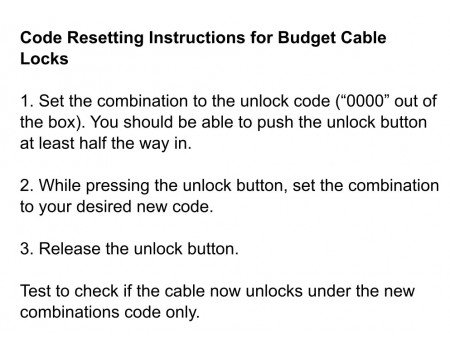 Budget Cable Lock for Laptops Combination Lock 1.05M