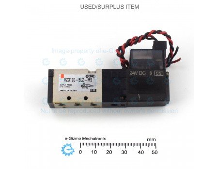 SMC Solenoid Valve 2 Position Single 24V VZ3120-5LZ-M5