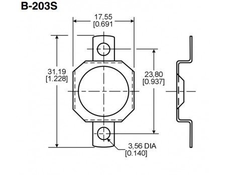 Honeywell 90C Normally Closed Thermal Switch Auto Reset 2455R Series