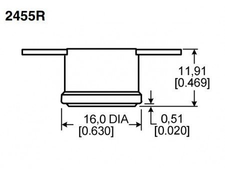 Honeywell 90C Normally Closed Thermal Switch Auto Reset 2455R Series