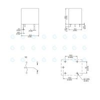 Song Chuan 12V 10A SPDT Relay UL CSA CQC Approved 801H-1C-S-12V