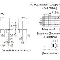 NAIS Miniature LATCHING Bistable SPST 12V 8A Power Relay DSP1a-L2-DC12V NAIS Miniature LATCHING Bistable SPST 12V 8A Power Relay DSP1a-L2-DC12V