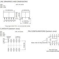NEC EB2-5NU 5V 2A DPDT Compact SMD Relay UL,CSA
