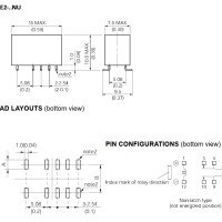 NEC EE2-5NU 5V 2A DPDT Compact SMD Relay UL,CSA