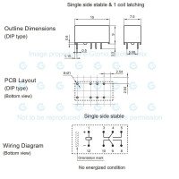 Heng Fu HFD3/24(130) 24V 2A DPDT Signal High Reliability Miniature Relay