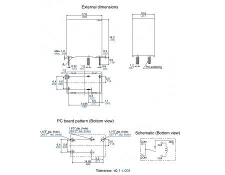 Panasonic ACNH3212 12V 20A High Load Automotive Relay