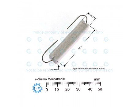 5R1 10W Ceramic Cement Axial Lead Resistor