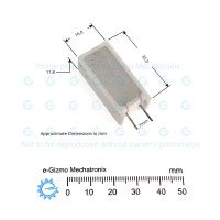 680R 10W Ceramic Cement Radial Lead Resistor