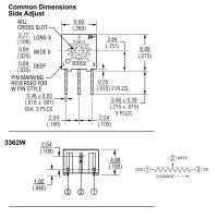 Bourns 2K Cermet Precision Trimmer Potentiometer Sealed Single Turn 3362W