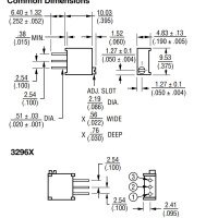 Bourns 3296X 5K 25 Turns Precision Trimmer Potentiometer Resistor Bourns 3296X 5K 25 Turns Precision Trimmer Potentiometer Resistor