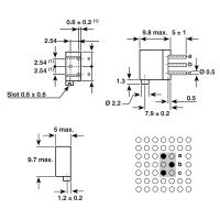Spectrol 200K Precision Trimmer - 3/8” square, multiturn 64Z 204