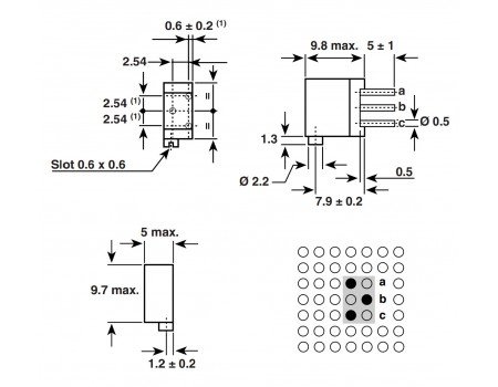 Spectrol 200K Precision Trimmer - 3/8” square, multiturn 64Z 204