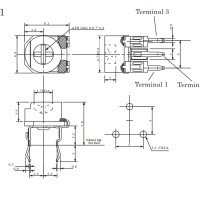HDK 100K Cermet Trimmer Potentiometer Resistor Single Turn HDK 100K Cermet Trimmer Potentiometer Resistor Single Turn