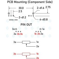 Panasonic Dual Slide Potentiometer 100KB x2 662 651 Open Frame Center Detent