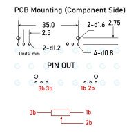 Panasonic Single Slide Potentiometer 20KB x1 403 Open Frame