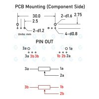 Panasonic Dual Slide Potentiometer 100KG x2 562 Open Frame Center Detent