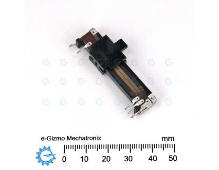 Dual Slide Potentiometer 100KA x2 Open Frame 46mm