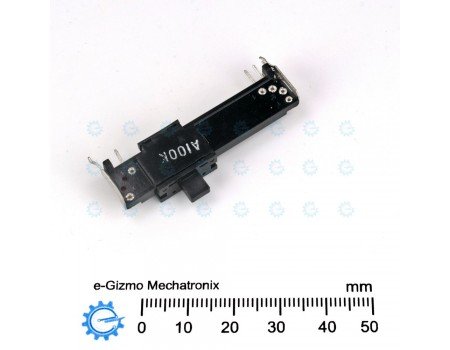 Dual Slide Potentiometer 100KA x2 Open Frame 46mm