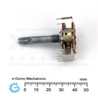 50KB x2 Dual Potentiometer with Center Tap and Indents