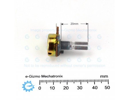 100KB d16mm Potentiometer 20mm Shaft