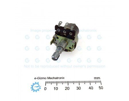 Panasonic 310K Linear Potentiometer with 2 Pole Push Switch