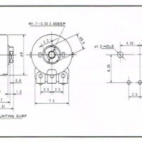 Noble Potentiometer Trimmer 50KA d9mm V09L Series Noble Potentiometer Trimmer 50KA d9mm V09L Series