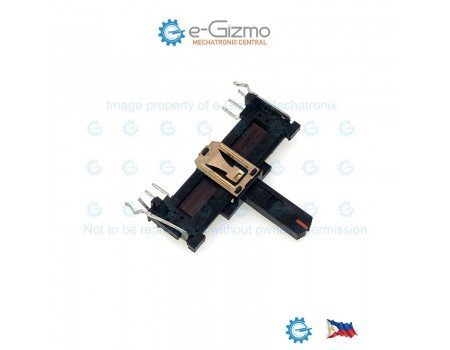 Single Slide Potentiometer Fader 250K B4 taper x1 Open Frame Center Detent