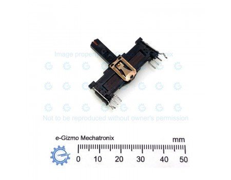 Single Slide Potentiometer Fader 250K B4 taper x1 Open Frame Center Detent